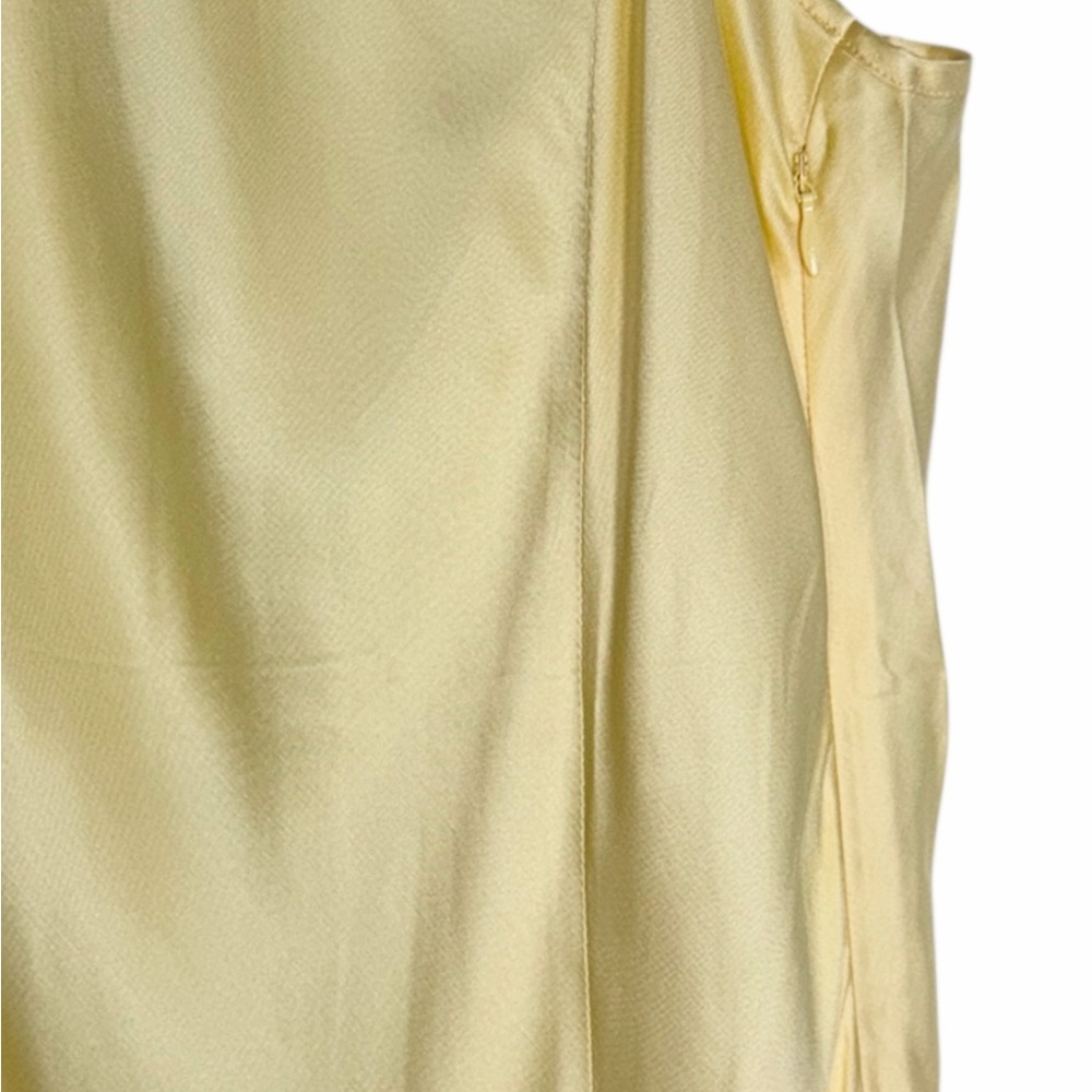 Rumored Yellow Banana Mirielle Backless Silky Formal Prom Maxi Dress - Picture 12 of 13